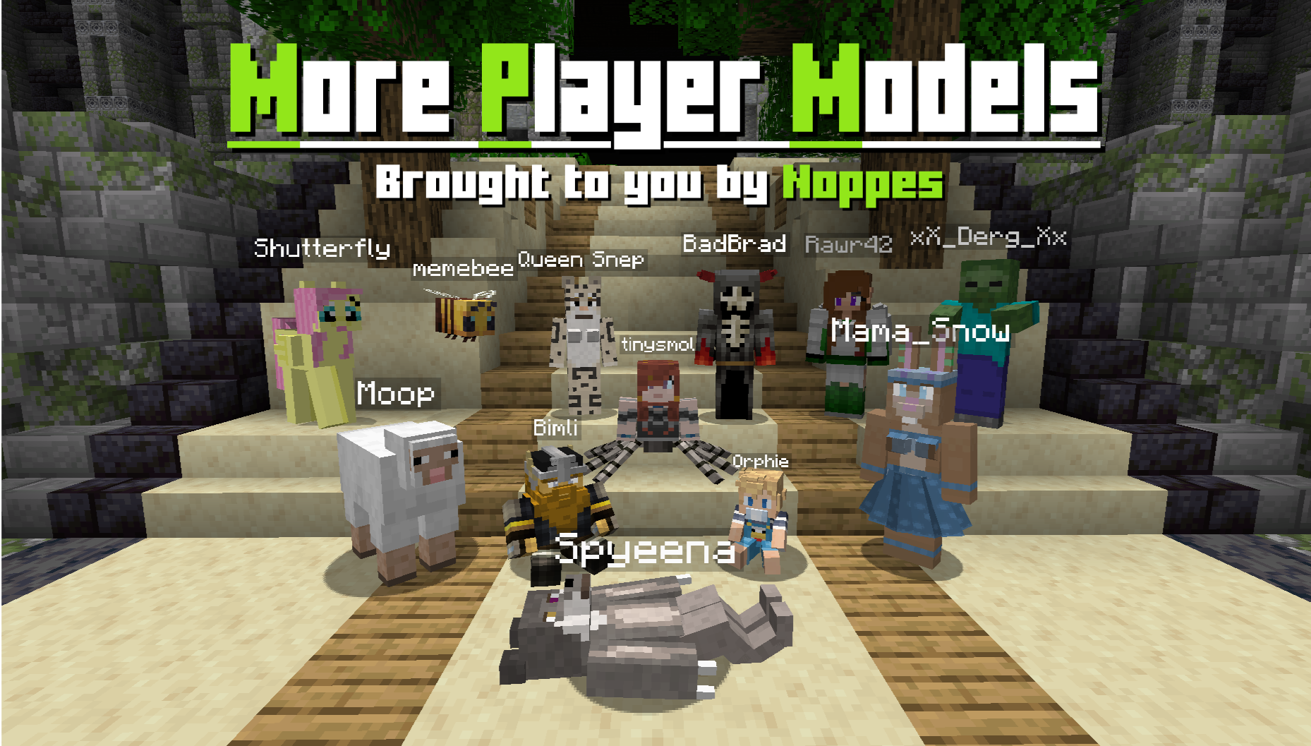 how costomize a character minecraft more player model mod
